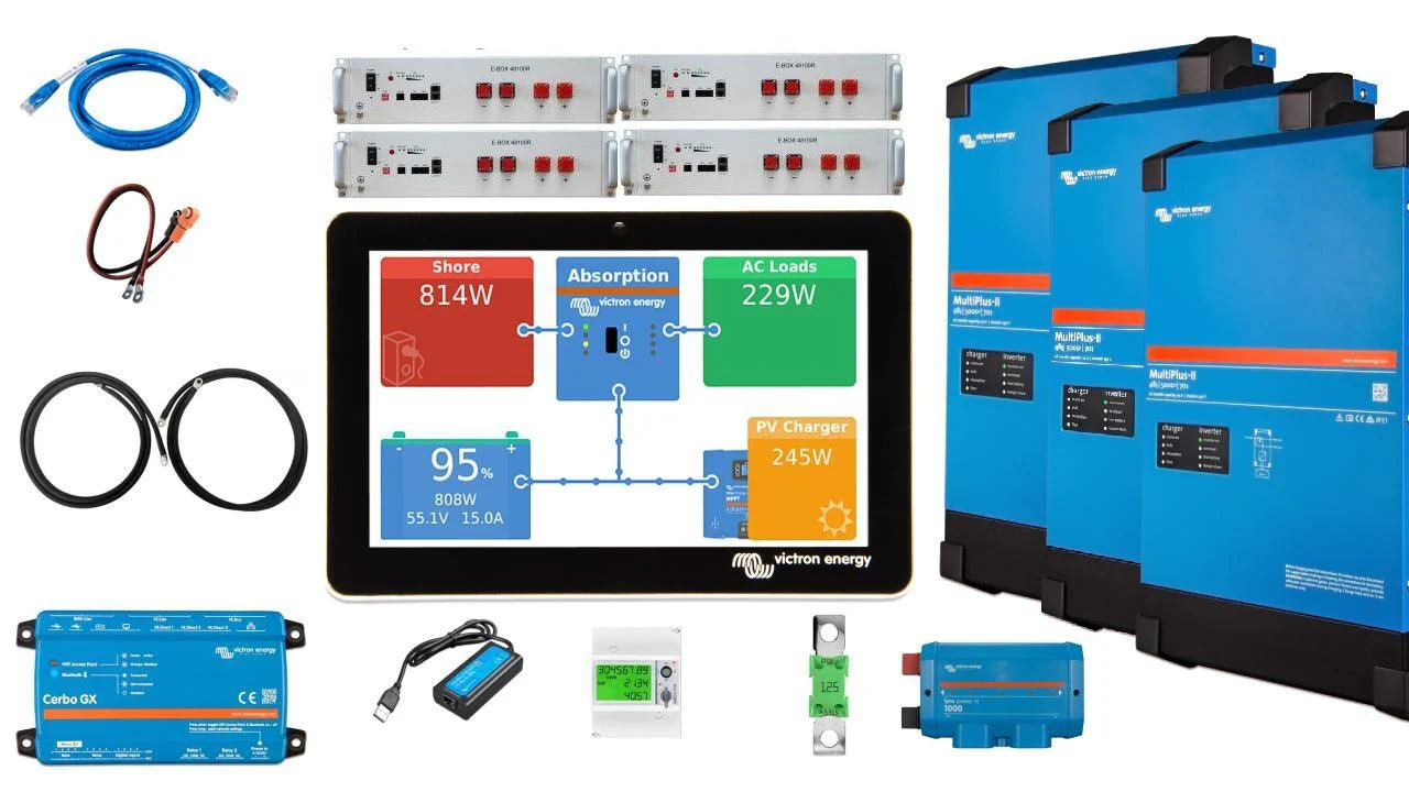 %Aktion% Set EFH 3 Phasen 20KW h Akku 15kva Multiplus-II
