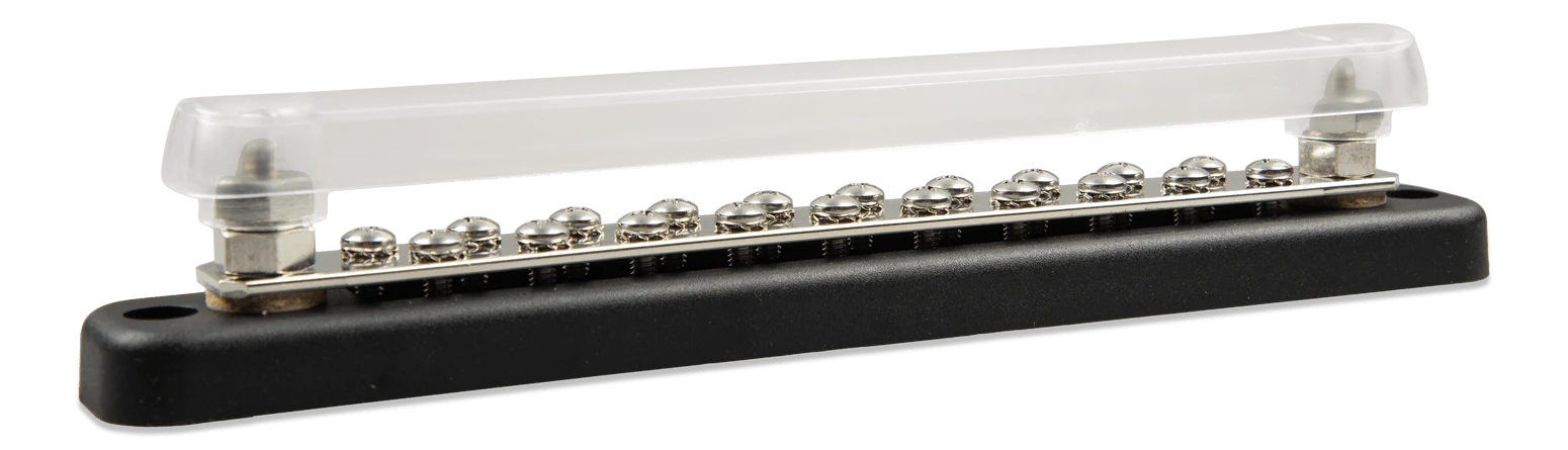 Busbar 150A 2P mit 20 Schrauben u. Abdeckung