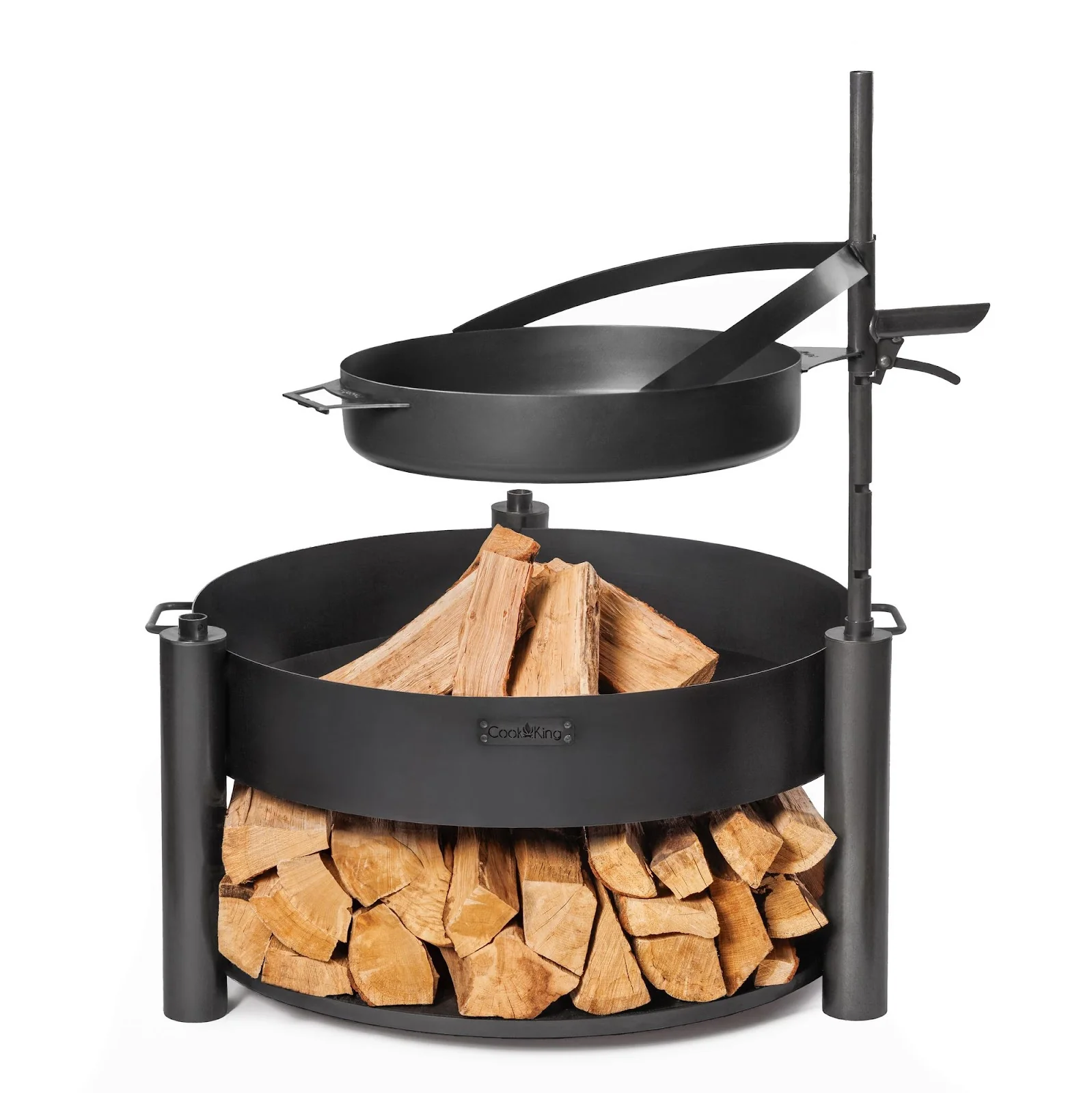 Cookking Pfanne aus natürlichem Stahl 50 cm mit einem Griff für Feuerschale "BANDITO" und "MONTANA X" - Image 2