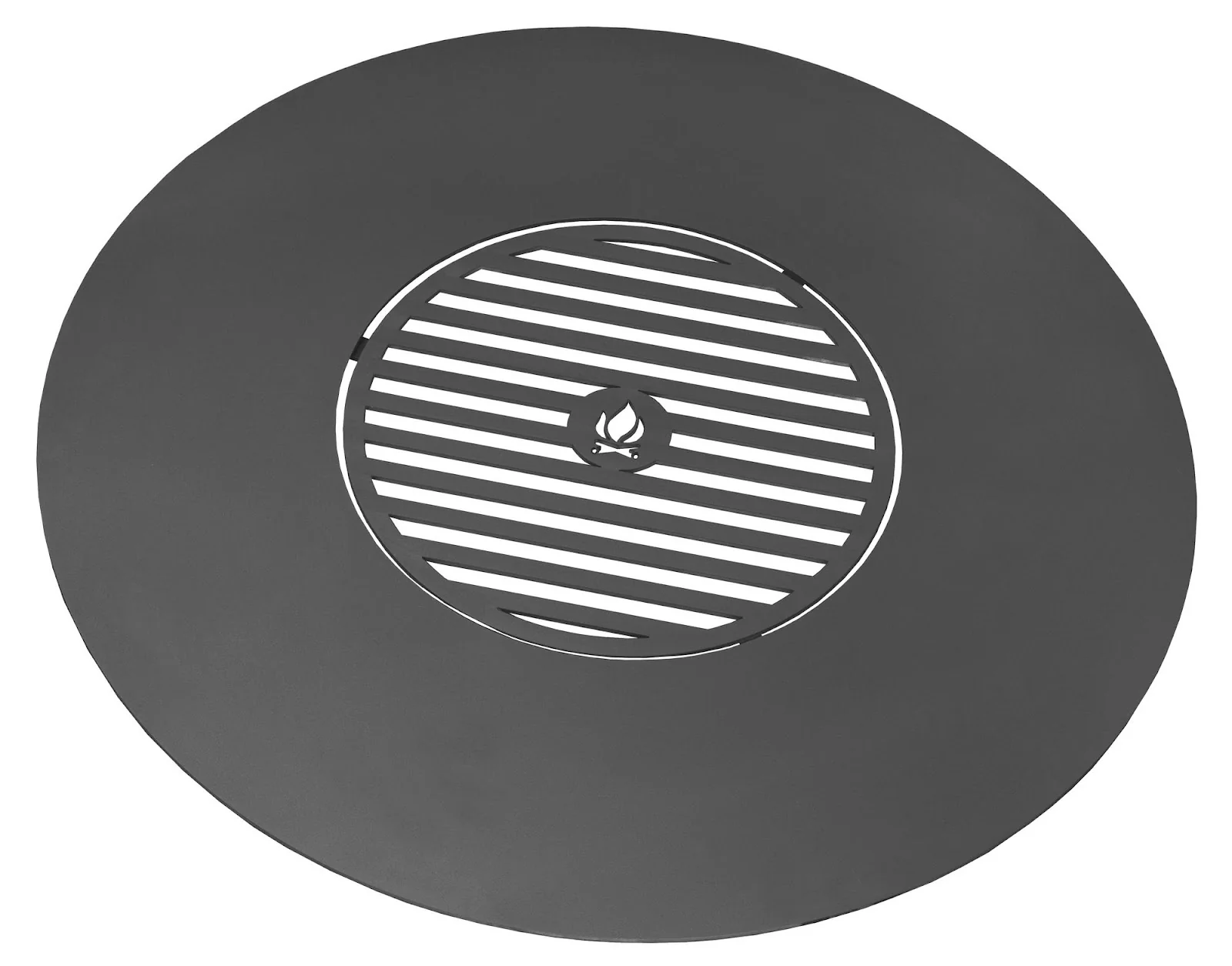 Cookking Rostfreie Grillplatte für Feuerschale 102 cm mit Rost 47 cm