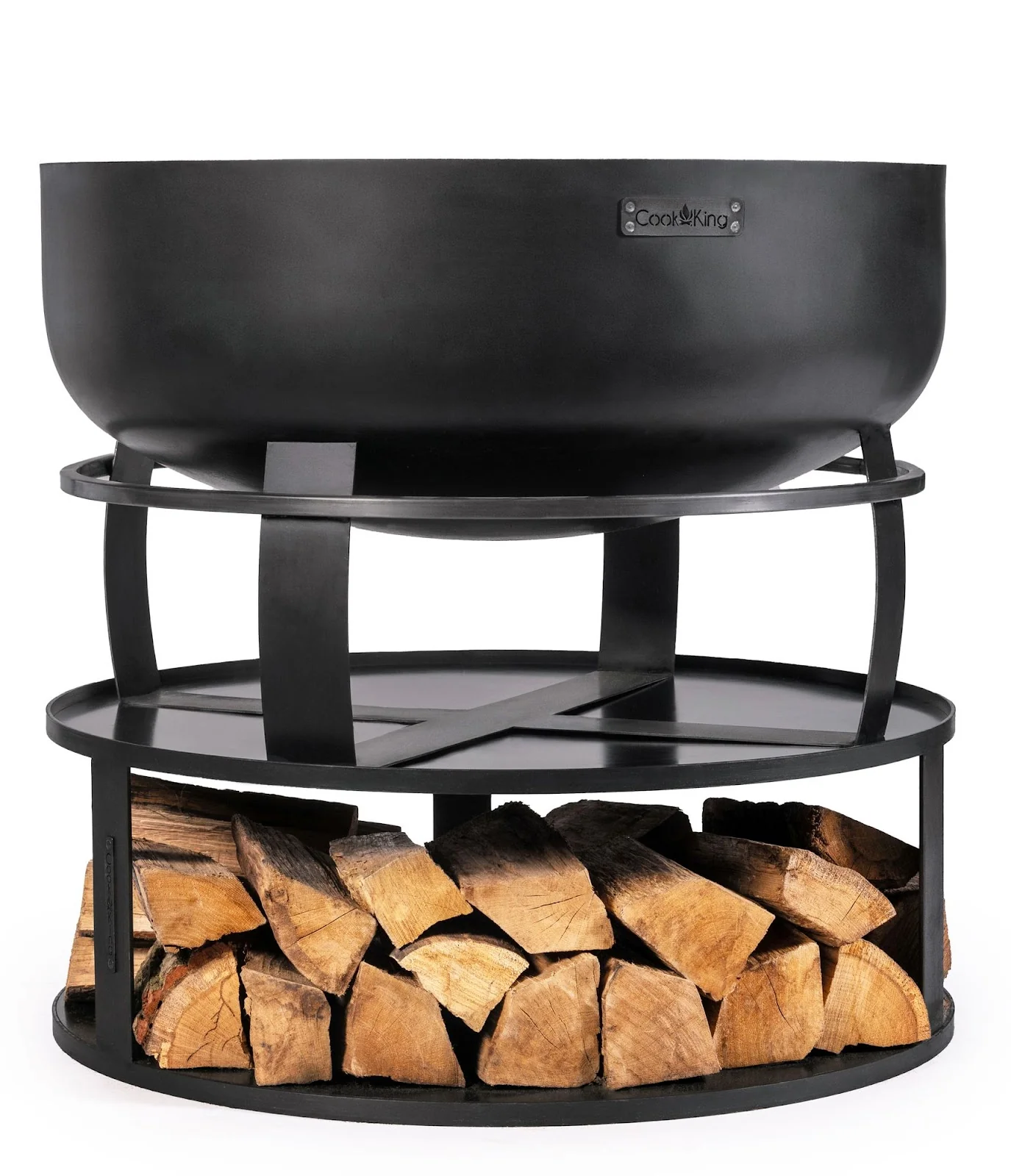 Cookking Runde Feuerschalenbasis mit Holzfach 102 cm - Image 2
