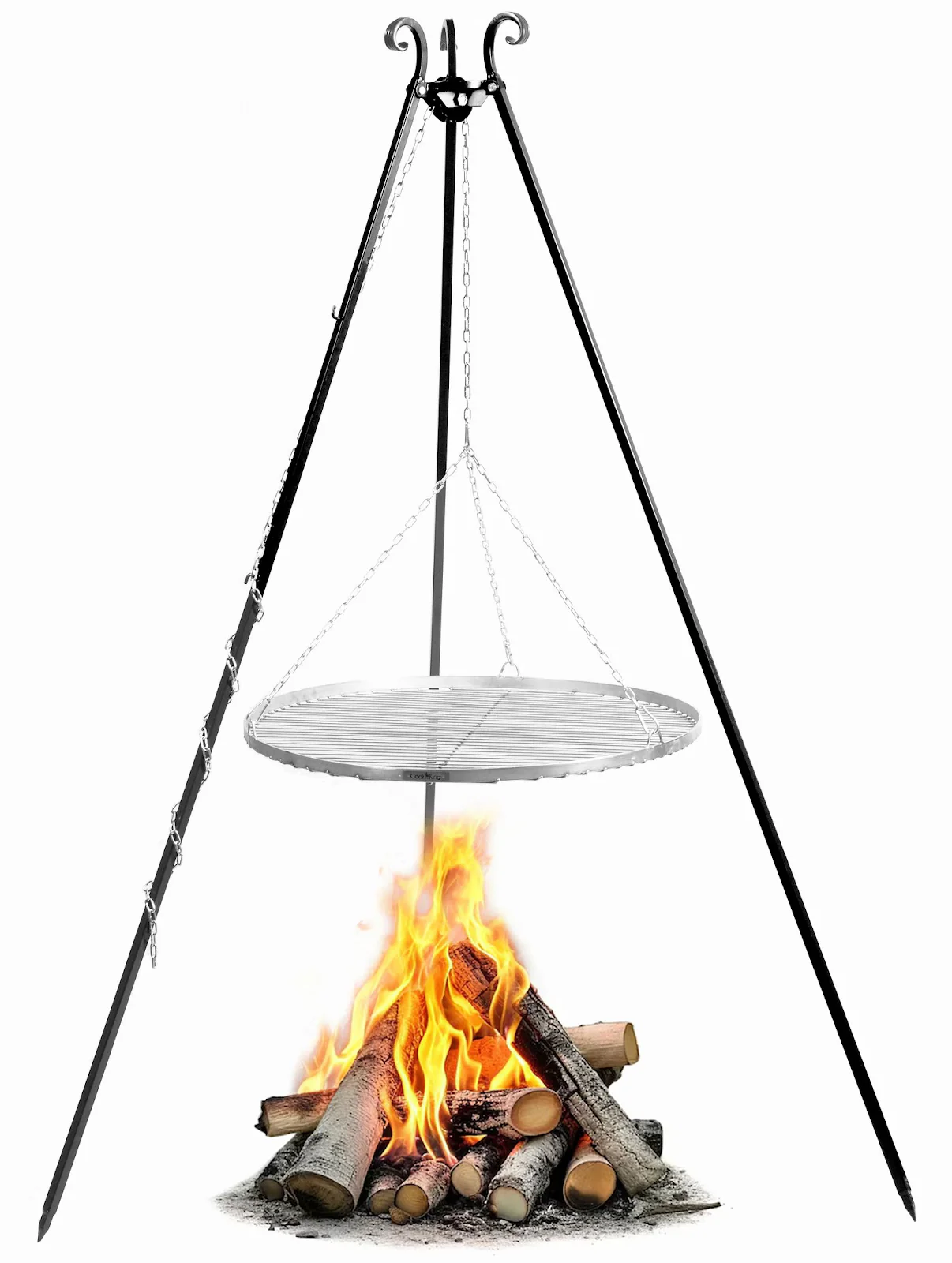 Cookking Schwenkgrill 180 cm - Grillrost aus Edelstahl 60 cm