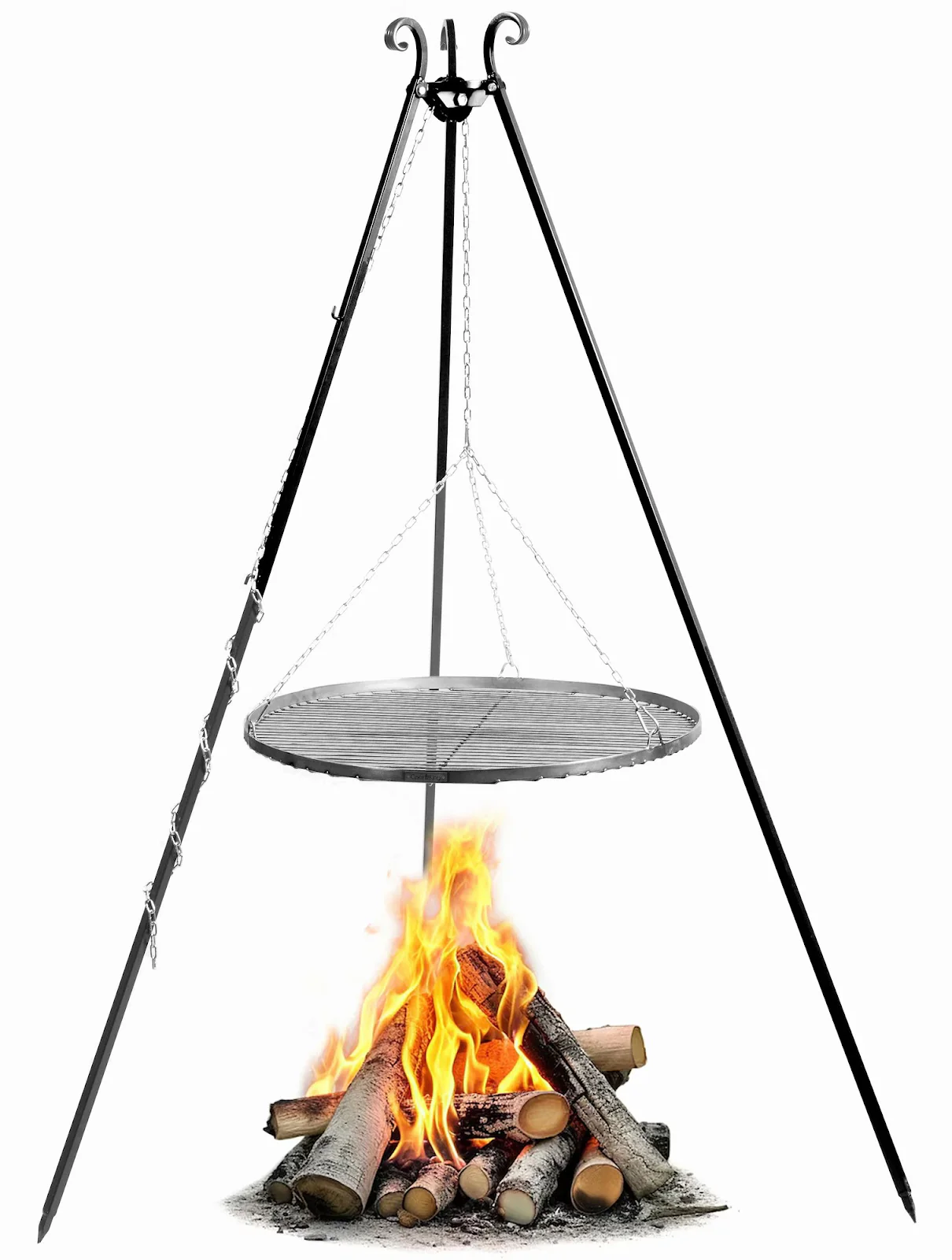Cookking Schwenkgrill 180 cm - Grillrost aus Rohstahl 60 cm