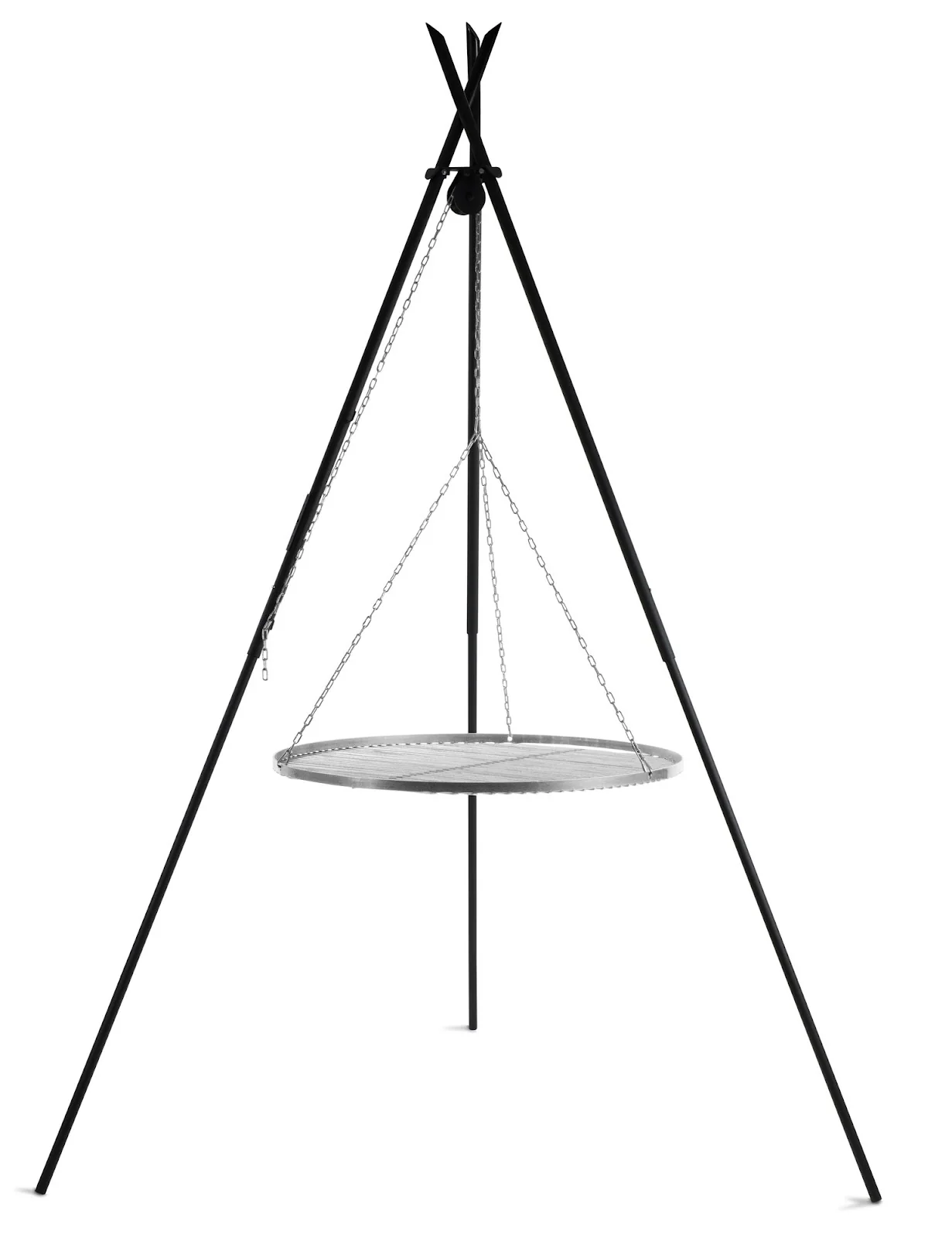 Cookking Schwenkgrill "TIPI" 210 cm - Grillrost aus Edelstahl 60 cm