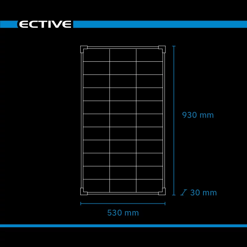 ECTIVE BSP 100 Black Slim Monokristallin Solarmodul 100W - Image 5