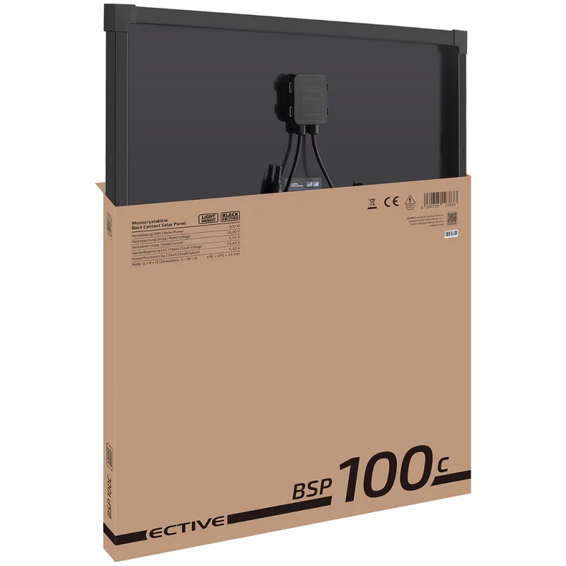 ECTIVE BSP 100C Black Lightweight Monokristallin Solarmodul 100W - Image 8