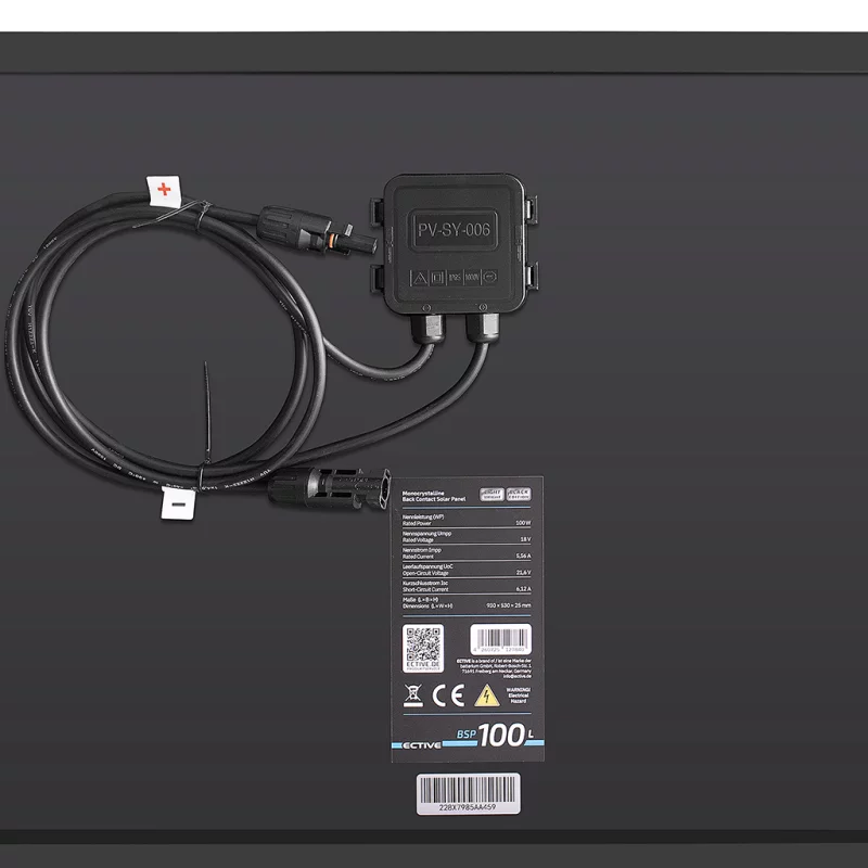 ECTIVE BSP 100L Black Lightweight Monokristallin Solarmodul 100W - Image 8