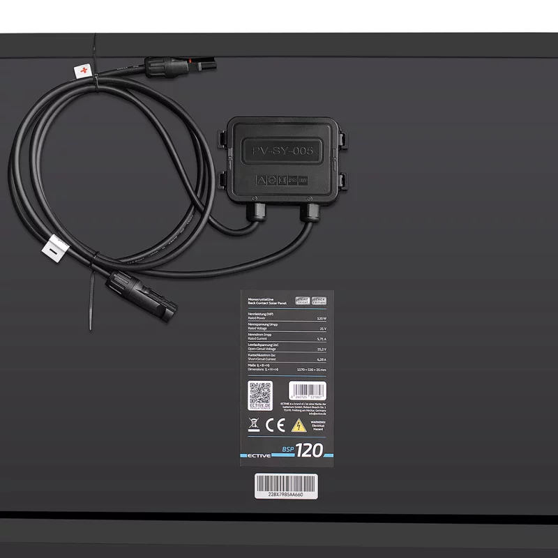 ECTIVE BSP 120 Black Lightweight Monokristallin Solarmodul 120W - Image 9