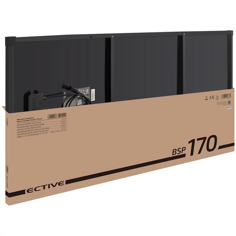 ECTIVE BSP 170 Black Lightweight Monokristallin Solarmodul 170W - Image 9