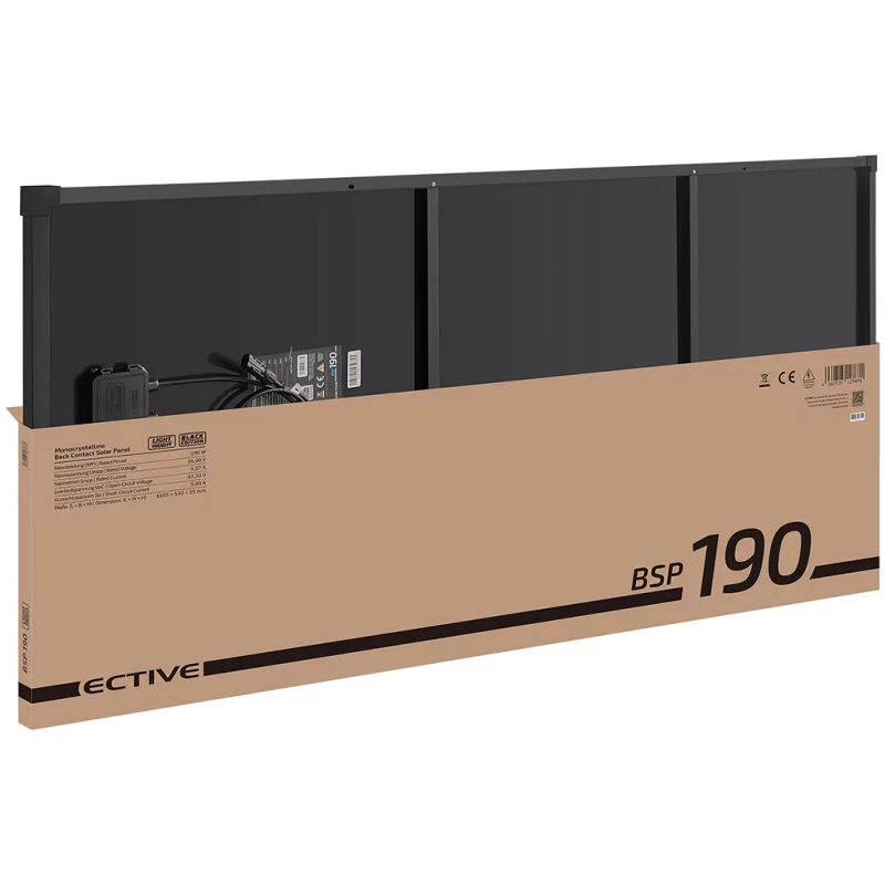 ECTIVE BSP 190 Black Lightweight Monokristallin Solarmodul 190W - Image 10