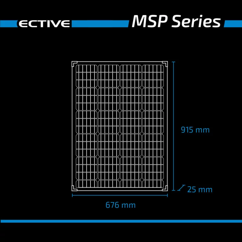 ECTIVE MSP 120s Black Monokristallines Solarmodul 120W - Image 6