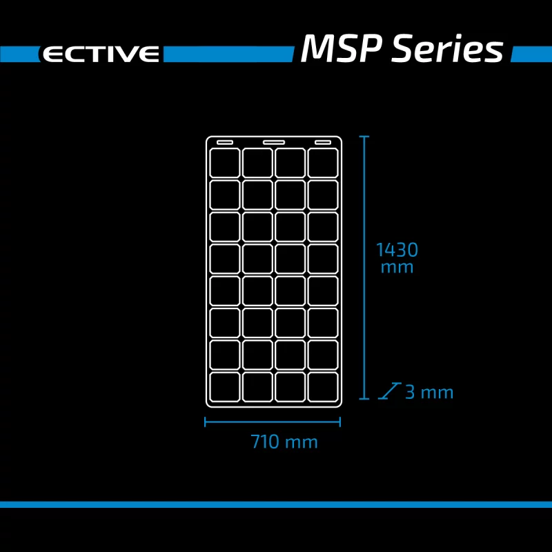 ECTIVE MSP 180 Flex flexibles Solarmodul monokristallin 180W - Image 7